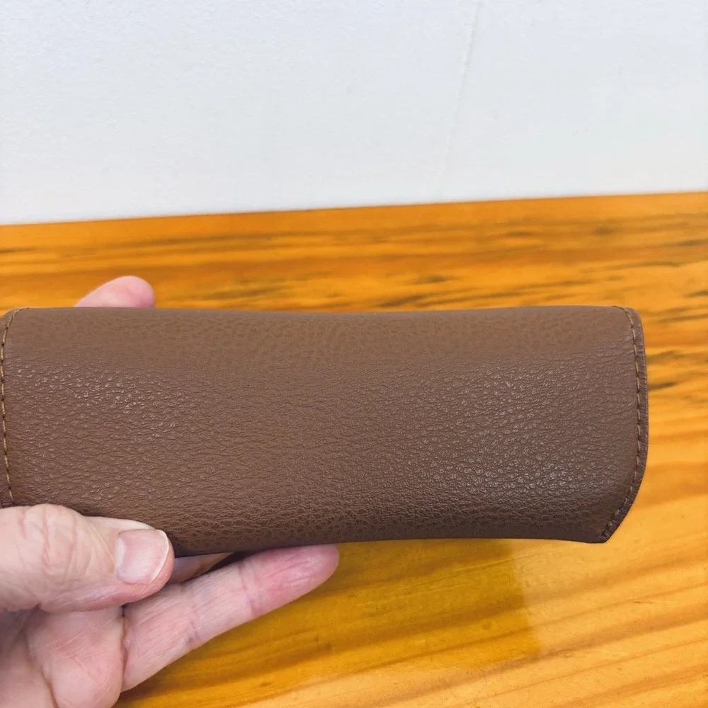 Ray Ban Brown Glasses Case Snap Closure Lined‎ Interior - Case Only